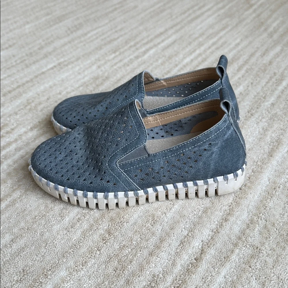 Ilse Jacobsen Tulip for Kids Sapphire Blue Sneaker Shoe Size EU 31 | US 13.5